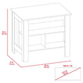 White And Onyx 2 Piece Kitchen Set, Wall Cabinet And Kitchen Island White Engineered Wood