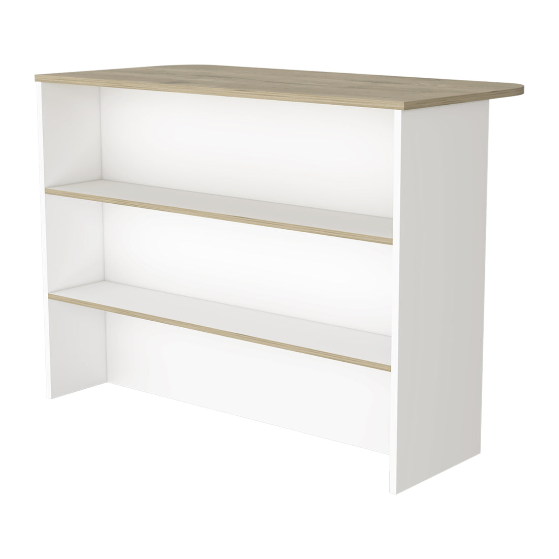 Capwell 3 Tier Shelf Kitchen Island White and