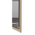 Devoux Rectangular Bathroom Mirror Light Pine Brown Engineered Wood