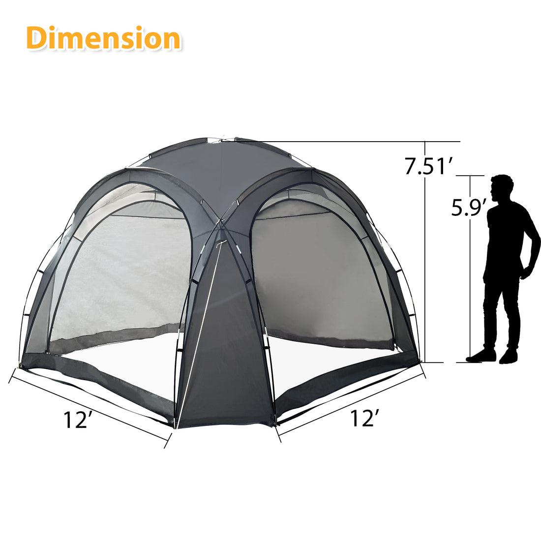 Easy Beach Tent 12 X 12Ft Pop Up Canopy Upf50