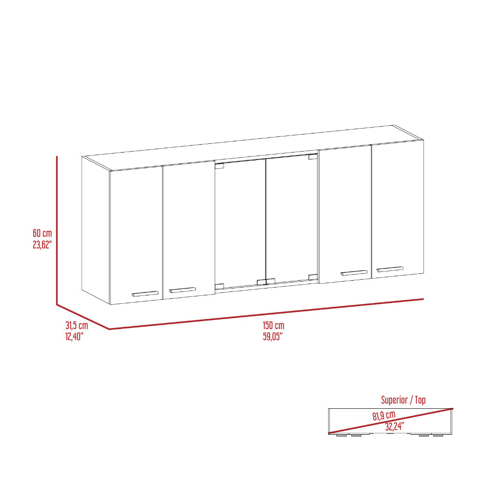 White And Onyx 2 Piece Kitchen Set, Kitchen Island And Wall Cabinet White Engineered Wood