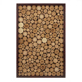 Natural Wood Slice Mosaic Wall Decor Natural Wood