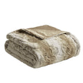 Oversized Faux Fur Throw sand-polyester