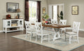 Lavish Design Distressed White 2Pcs Dining Chairs Only, Gray Padded Fabric Seat Dining Room Kitchen Furniture Solid Wood Decorative Back White Gray Dining Room Modern,Rustic Dining Chairs Solid Wood