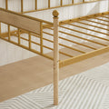 Daybed, Sofa Bed Metal Framed With Trundle Twin Size, Golden, 77'' L X 40.6'' W X 14.5''H Twin Golden Steel