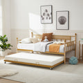 Daybed, Sofa Bed Metal Framed With Trundle Twin Size, Golden, 77'' L X 40.6'' W X 14.5''H Twin Golden Steel