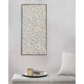 Metal Framed Decor Panel Natural Metal