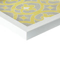 Distressed Yellow Medallion 3 Piece Wall Decor Set Yellow Mdf