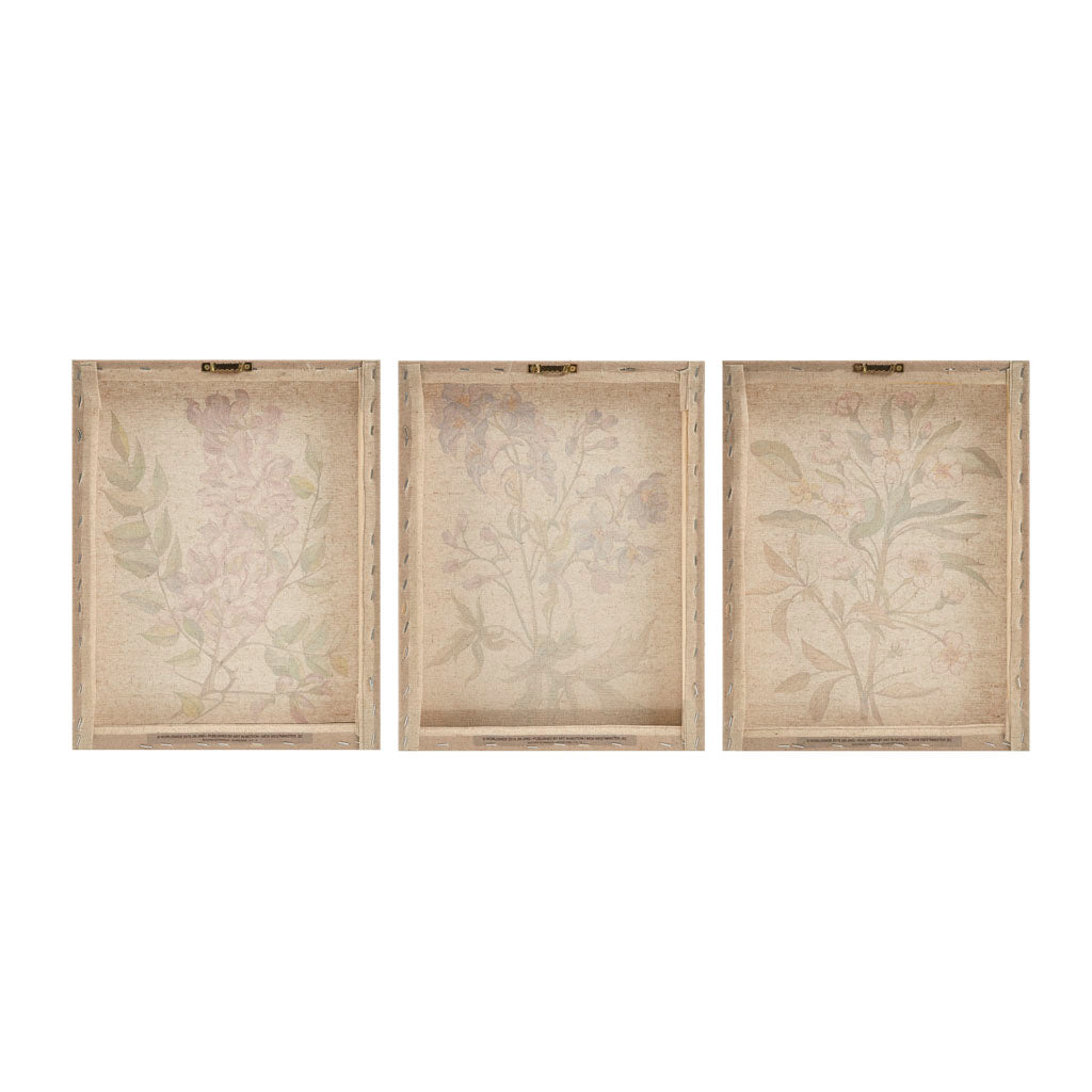 Illustration 3 Piece Canvas Wall Art Set Multi Mdf