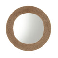 Natural Jute Rope Round Wall Mirror 26