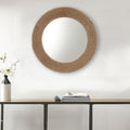 Natural Jute Rope Round Wall Mirror 26