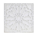 White Medallion Wood Wall Decor White Mdf