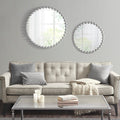 Beaded Round Wall Mirror 27