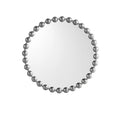 Beaded Round Wall Mirror 27