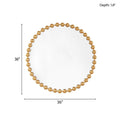 Beaded Round Wall Mirror 36