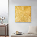 Hand Painted Dimensional Resin Wall Art Gold Mdf