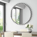 Beaded Round Wall Mirror 36