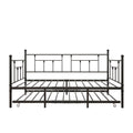 Metal Daybed Frame Twin Size Platform With Trundleno Box Spring Needed Black Box Spring Not Required Twin Black Metal Bedroom Metal