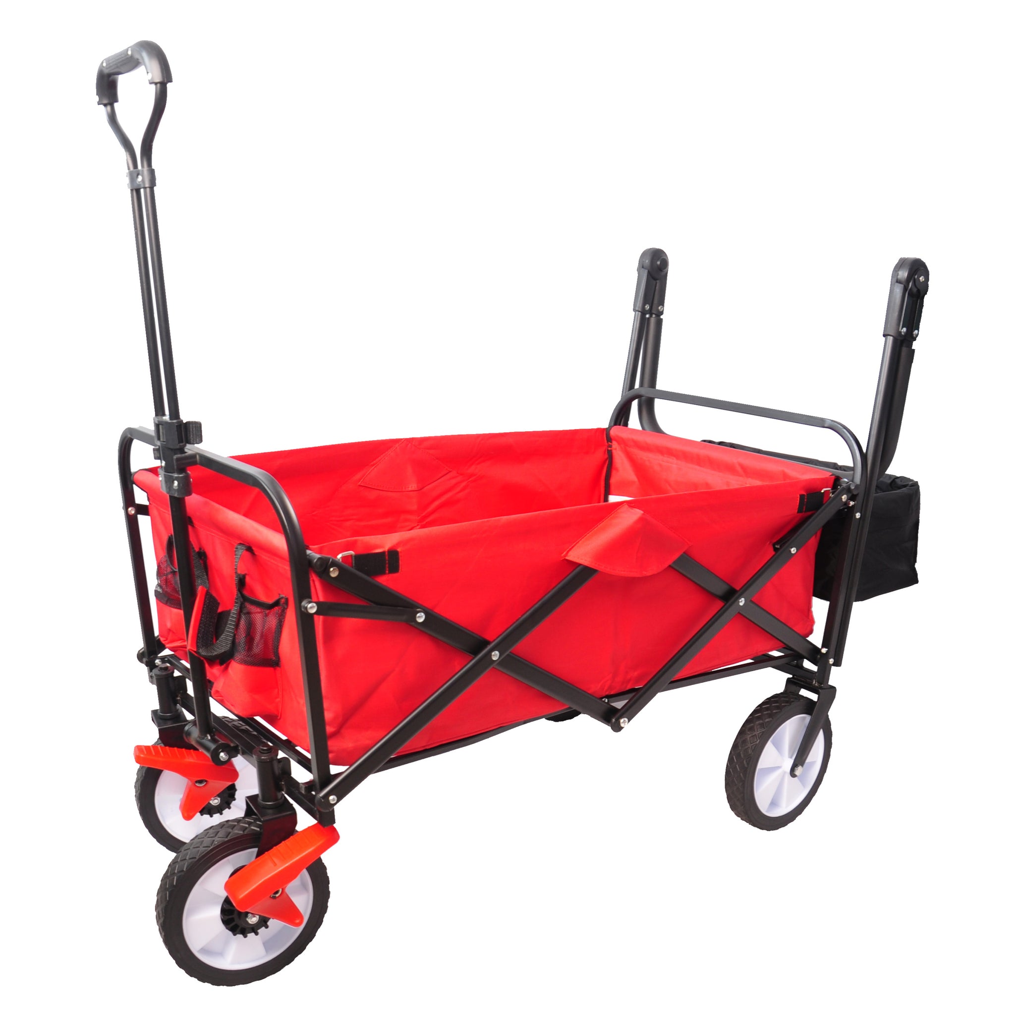 folding wagon Collapsible Outdoor Utility Wagon, Heavy red-abs+steel(q235)