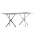 Large Modern Minimalist Rectangular Dining Table Suitable For 6 8 People, Equipped With A 0.39 