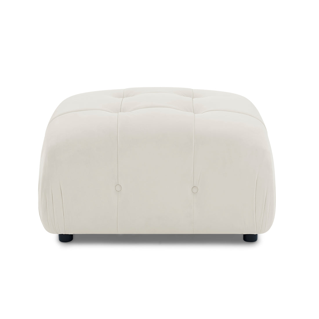 Ottoman For Modular Sofa Beige Foam