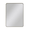 Wall Mirror 30X40 Inch Black Rectangular Mirror Metal Framed Mirror Vanity Mirror Dressing Mirror, For Bathroom, Living Room, Bedroom Wall Decor Black Glass Metal