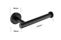 6 Piece Stainless Steel Bathroom Towel Rack Set Wall Mount Matte Black Stainless Steel