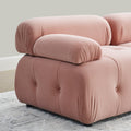 Ottoman For Modular Sofa Pink Foam