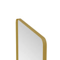 Wall Mirror 30x40 Inch Gold Rectangular Mirror Metal gold-glass-metal