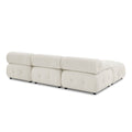 Modular Sectional Sofa, Button Tufted Designed And Diy Combination,L Shaped Couch With Reversible Ottoman, Beige Velvet Beige Velvet Wood Soft Tight Back Eucalyptus Pillow Top Arms Foam Spring