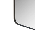 Wall Mirror 30X40 Inch Black Rectangular Mirror Metal Framed Mirror Vanity Mirror Dressing Mirror, For Bathroom, Living Room, Bedroom Wall Decor Black Glass Metal