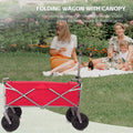 Outdoor Garden Multipurpose Micro Collapsible Beach red-oxford fabric-steel