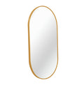 Gold 20*33IN Pill Shaped Mirror gold-modern-mdf+glass-aluminium alloy