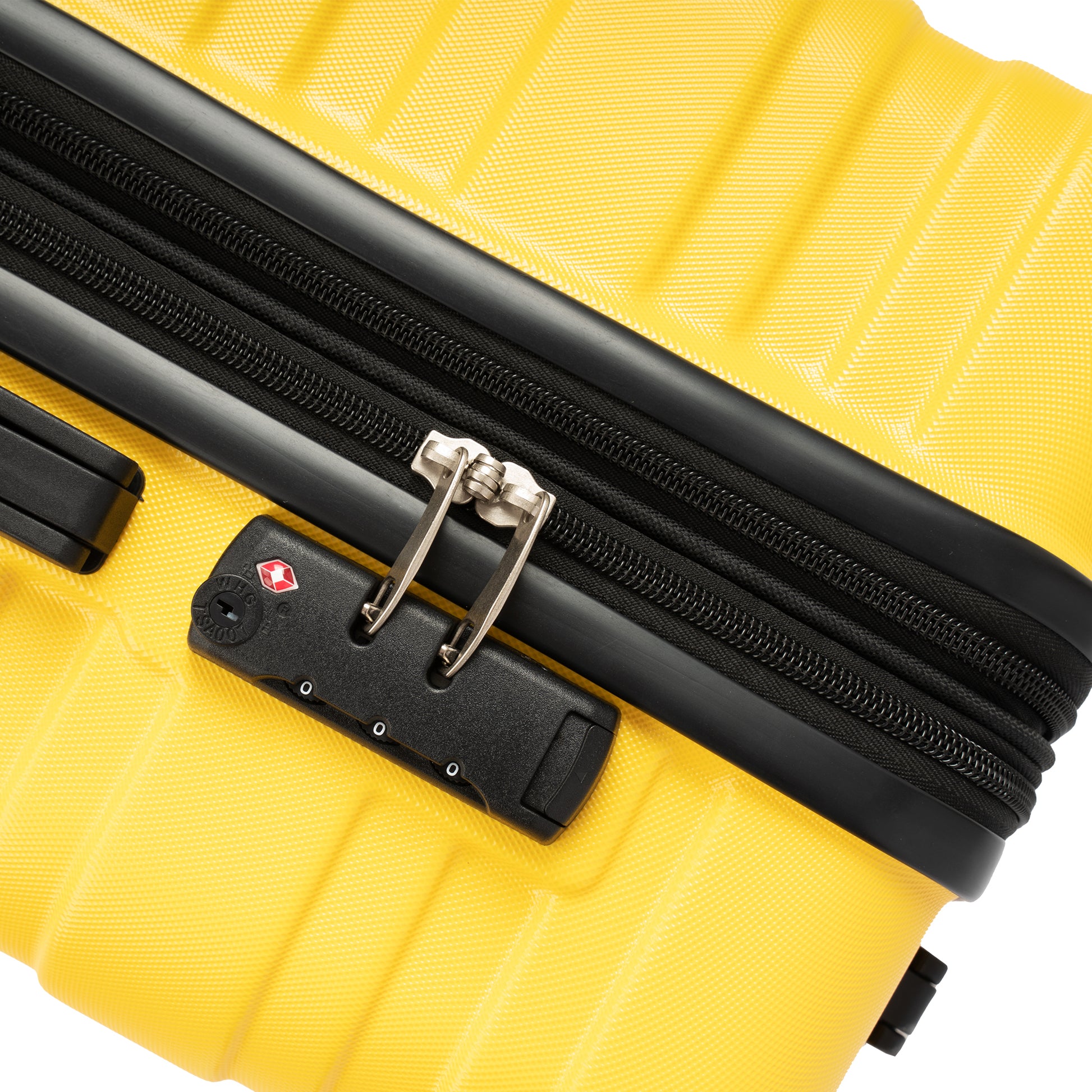 Luggage With Tsa Lock Spinner Wheels Hardside Expandable Luggage Travel Suitcase Check In Luggage Abs 28" Yellow Abs