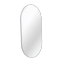 Silver 20*33IN Pill Shaped Mirror silver-modern-mdf+glass-aluminium alloy