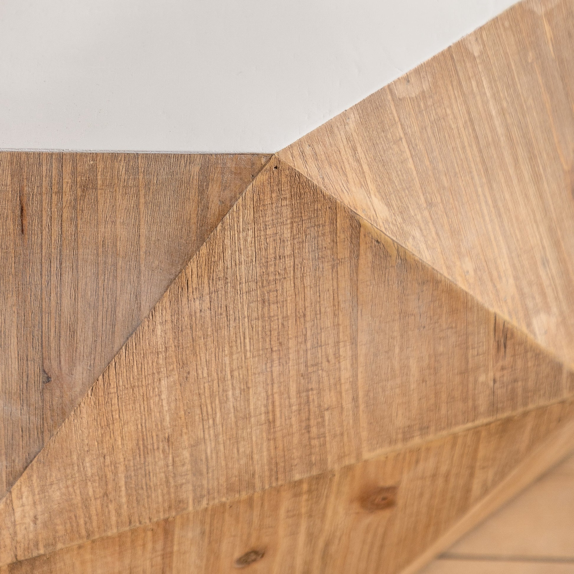 38"Three Dimensional Embossed Pattern Design American Retro Style Coffee Table,White Tabletop Same Sku:W757P151417 White Oak Mdf