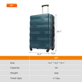 Luggage With Tsa Lock Spinner Wheels Hardside Expandable Luggage Travel Suitcase Check In Luggage Abs 24