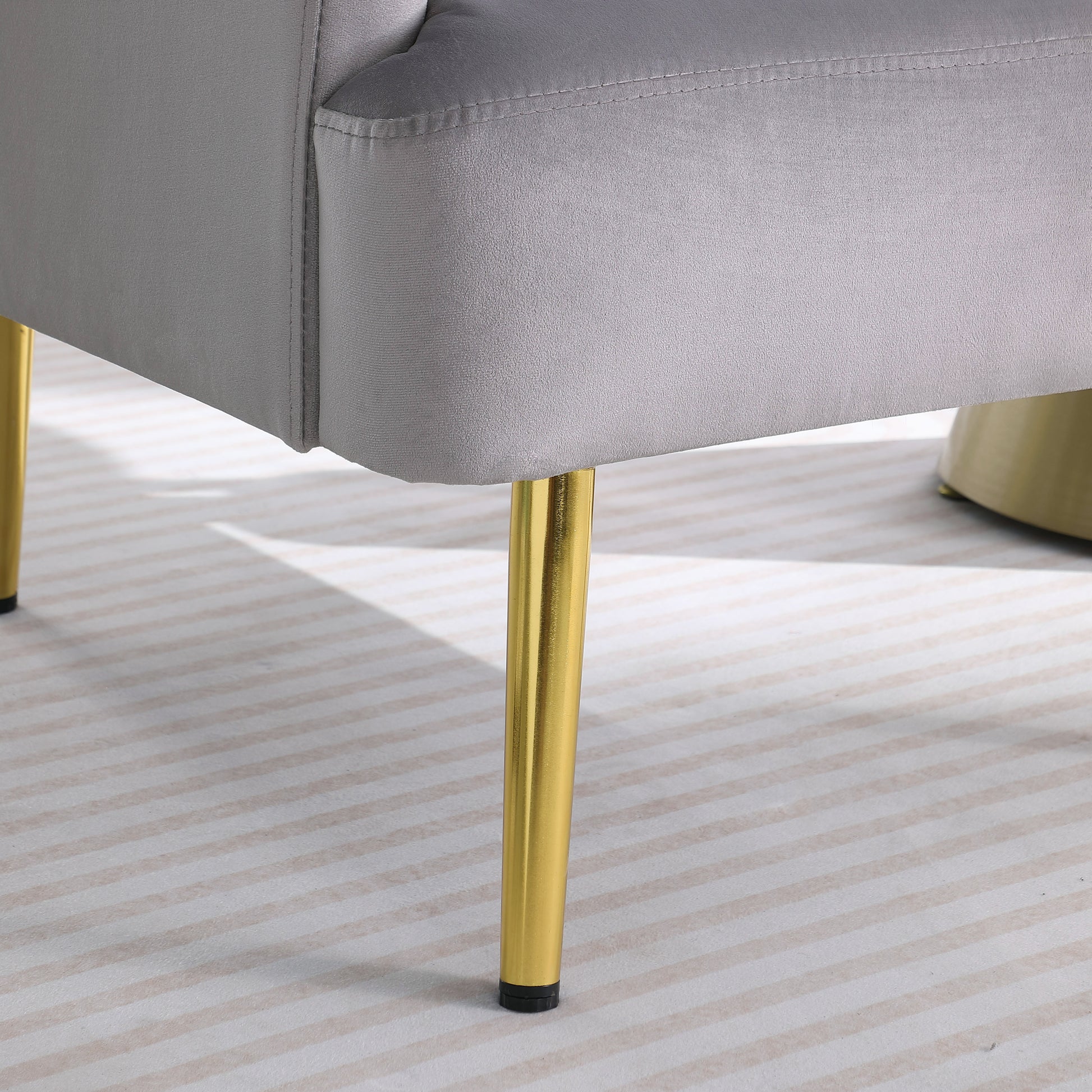 Reading Armchair Living Room Comfy Accent Chairs, Bedroom Chairs For Office Bedroom With Arm Rest, Lounge Chair For Office And Study Gray Velvet