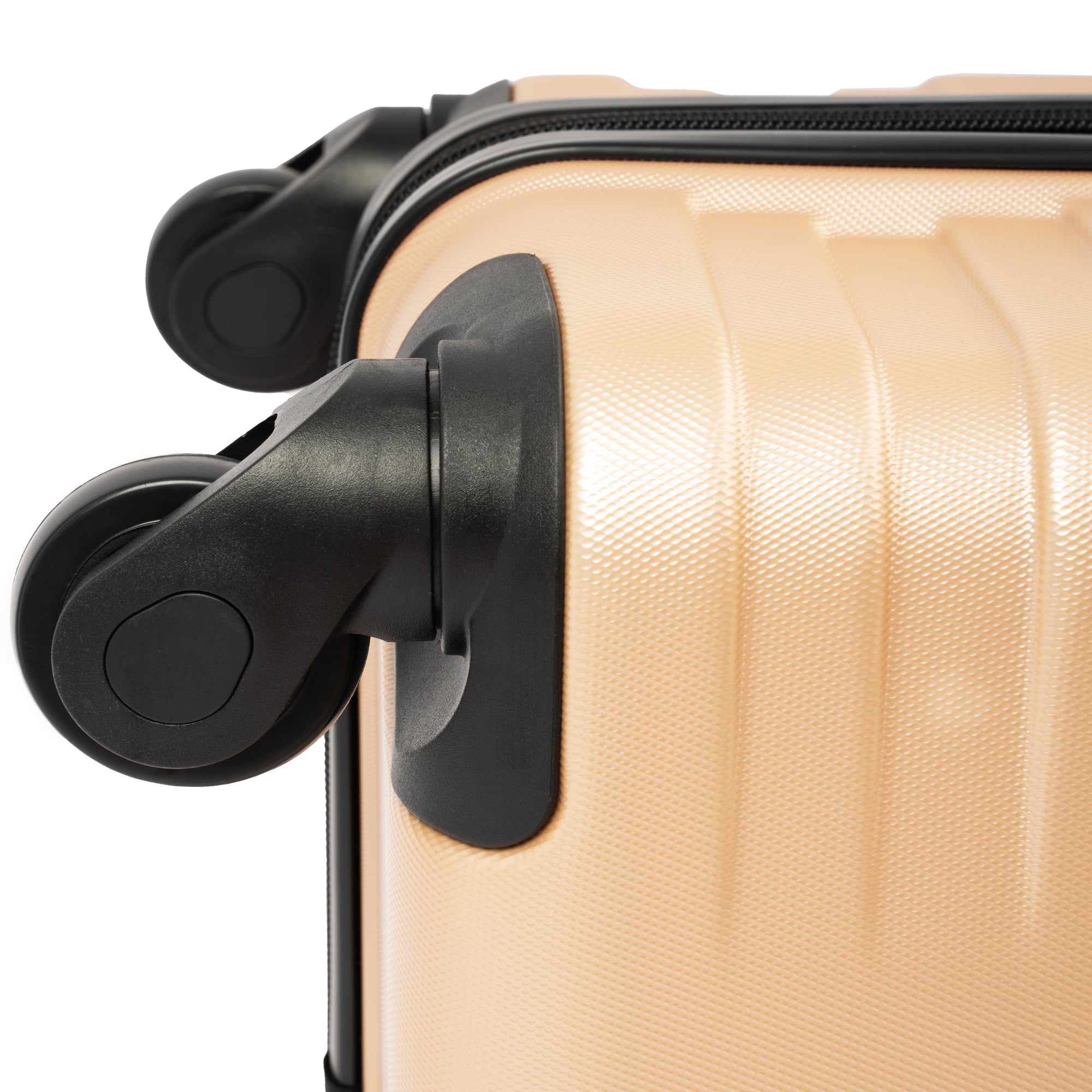 Merax Luggage with TSA Lock Spinner Wheels Hardside rose gold-abs