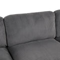 Modular Sectional Sofa With Ottoman L Shaped Corner Sectional For Living Room, Office, Spacious Space Same Sku: Wy000336Aae Gray Polyester Wood Primary Living Space Polyester 6 Seat