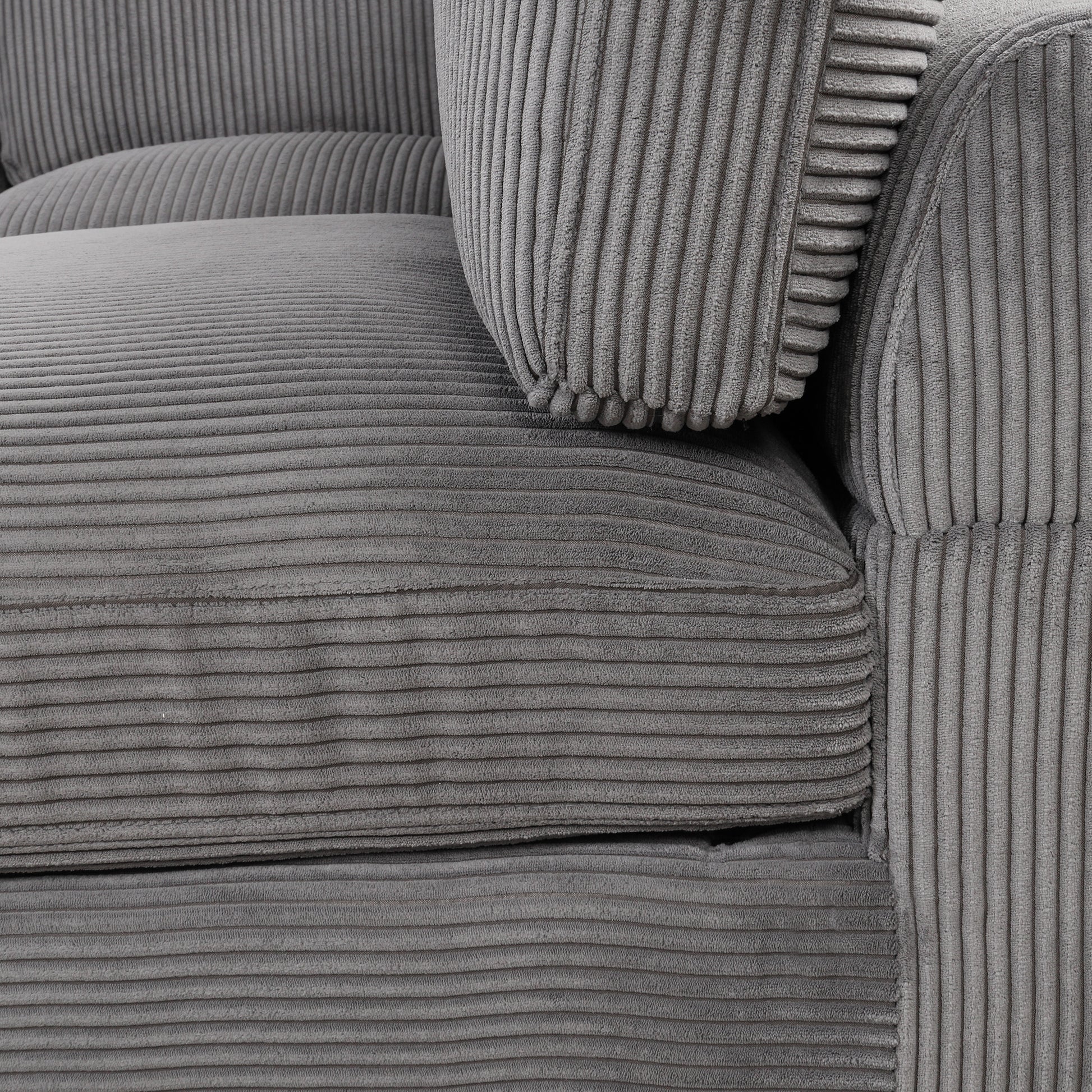 Modular Sectional Sofa With Ottoman L Shaped Corner Sectional For Living Room, Office, Spacious Space Same Sku: Wy000336Aae Gray Polyester Wood Primary Living Space Polyester 6 Seat