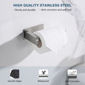 Toilet Paper Holder Self Adhesive, Stainless Steel Rustproof Adhesive Toilet Roll Holder No Drilling Brushed Nickel Stainless Steel