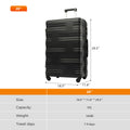 Luggage With Tsa Lock Spinner Wheels Hardside Expandable Luggage Travel Suitcase Check In Luggage Abs 28