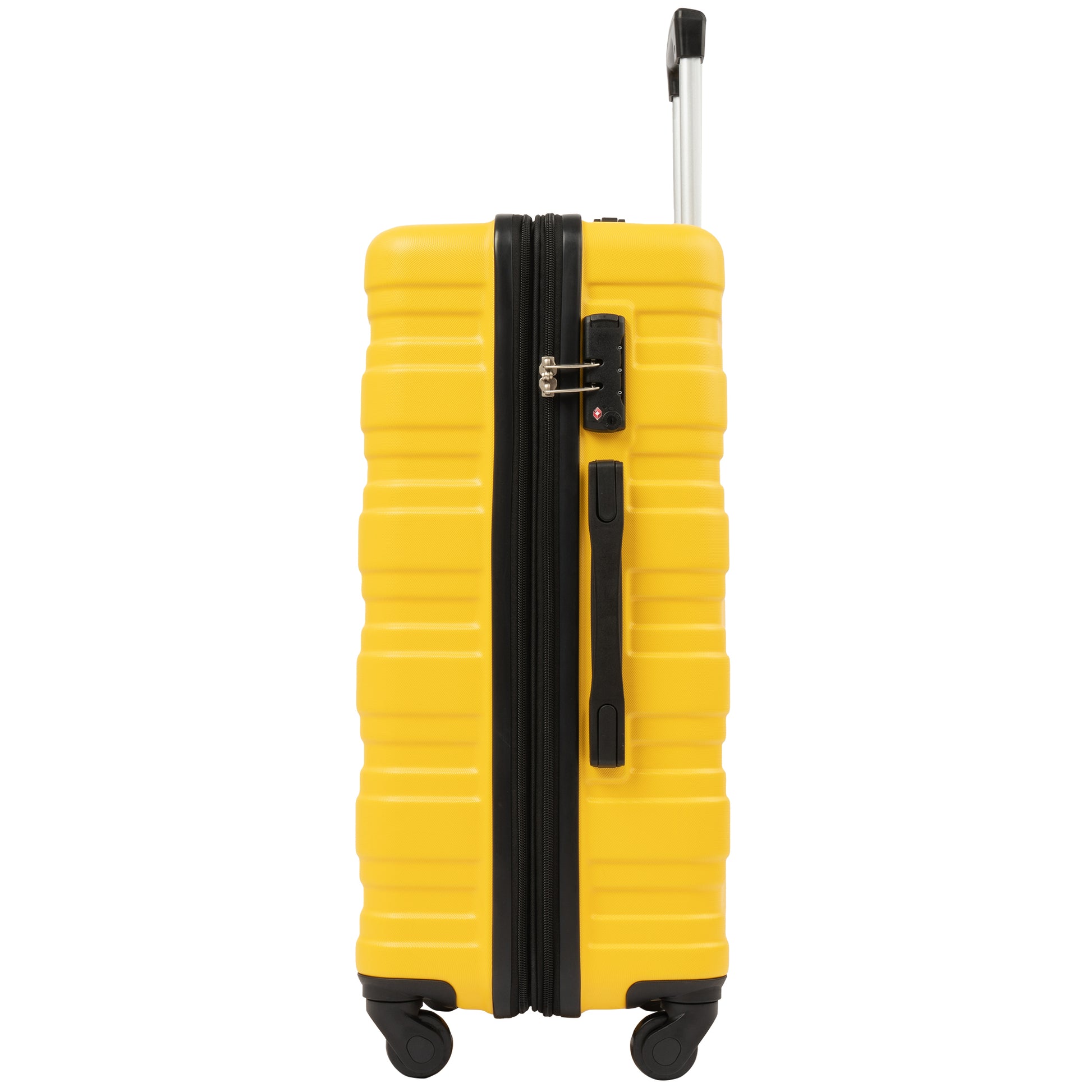 Luggage With Tsa Lock Spinner Wheels Hardside Expandable Luggage Travel Suitcase Check In Luggage Abs 28" Yellow Abs