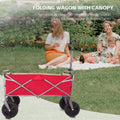 Outdoor Garden Multipurpose Micro Collapsible Beach red-oxford fabric-steel