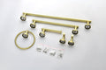 6 Pieces Brushed Gold Bathroom Hardware Set SUS304 gold-stainless steel