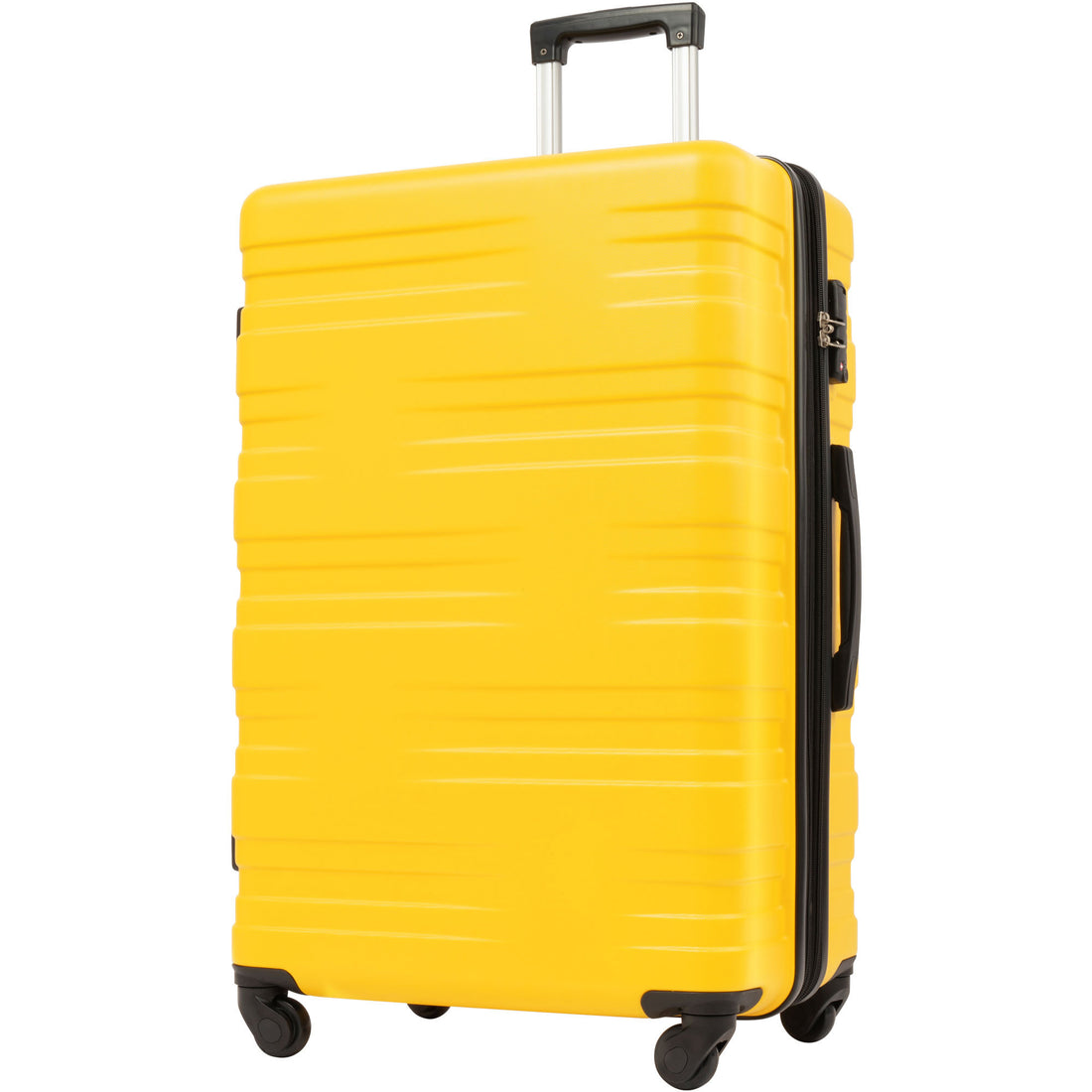 Luggage With Tsa Lock Spinner Wheels Hardside Expandable Luggage Travel Suitcase Check In Luggage Abs 28" Yellow Abs