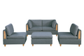 Modula Set 5Pc In Steel Gray Fabric