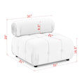 Modular Sectional Sofa, Button Tufted Designed And Diy Combination,L Shaped Couch With Reversible Ottoman, Black Velvet Black Velvet Wood Soft Tight Back Eucalyptus Pillow Top Arms Foam Spring