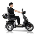 Fastest Mobility Scooter With Four Wheels For Adults & Seniors, Red 800W Black Abs Pc